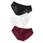 3 pack Lace Flowers hipster Panties 10 CHELVY.COM Hipsters Lingerie India / Bra / Panty / Nightwear / Pushup Bra / Thong 10